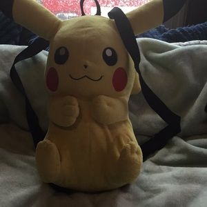Pikachu Back Pack with broken zipper